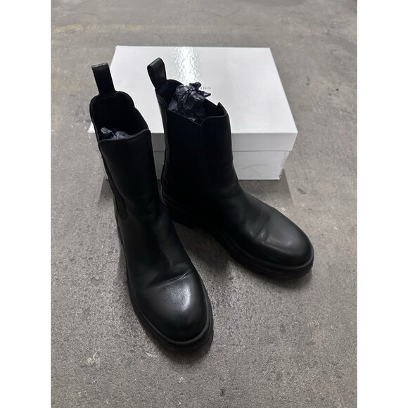 ANINE BING Justine Boot in Black Leather - Picture 7 of 11